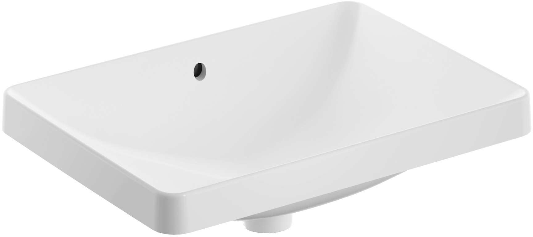 Geberit Variform lavabo 55x40 cm rettangolare da incasso bianco 500.737.00.2