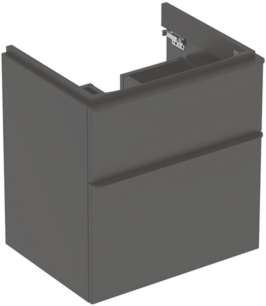 Geberit Smyle Square armadietto 58.4x47x61.7 cm sottolavabo sospeso nero 500.352.JK.1