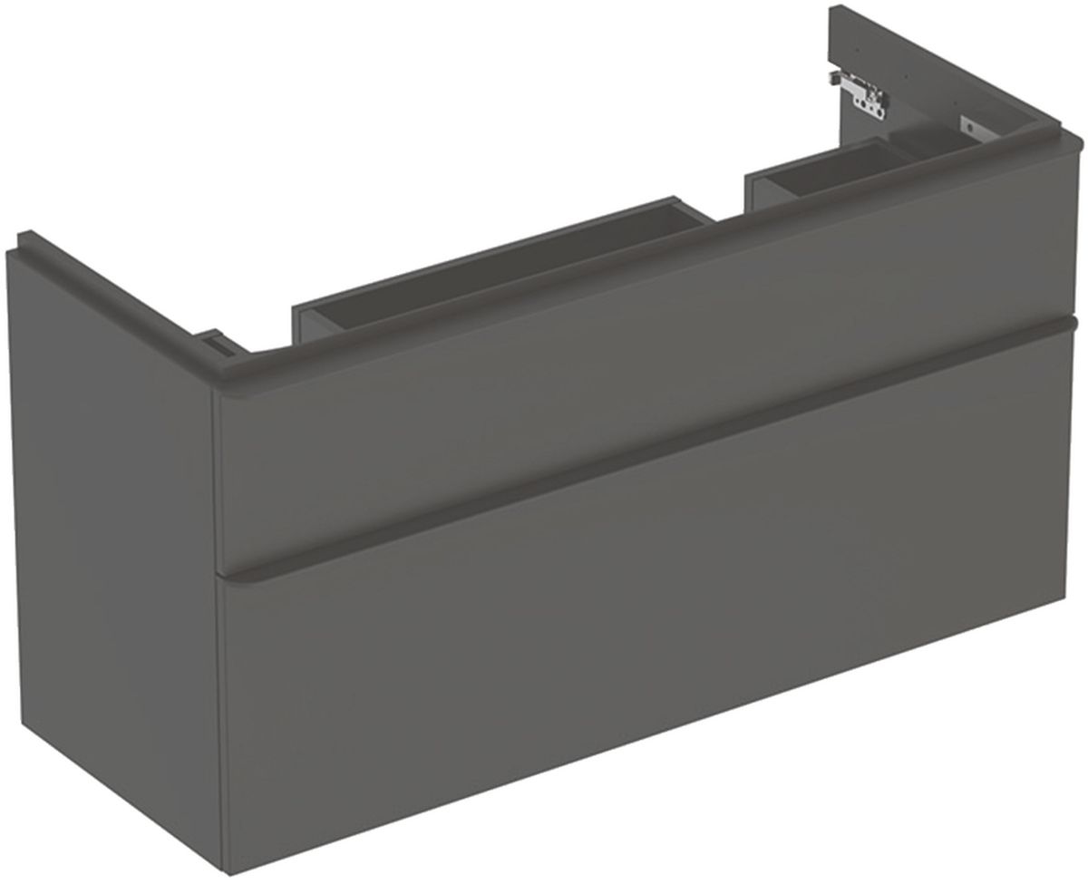 Geberit Smyle Square armadietto 118.4x47x61.7 cm sottolavabo sospeso nero 500.356.JK.1