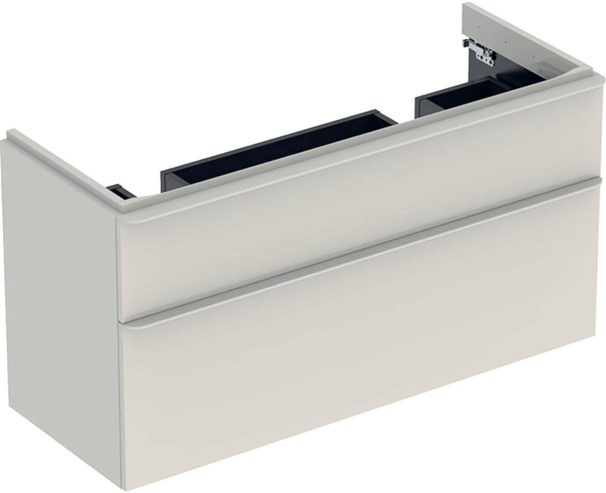 Geberit Smyle Square tavolino decorativo 118.4x47x61.7 cm sottolavabo sospeso grigio 500.356.JL.1