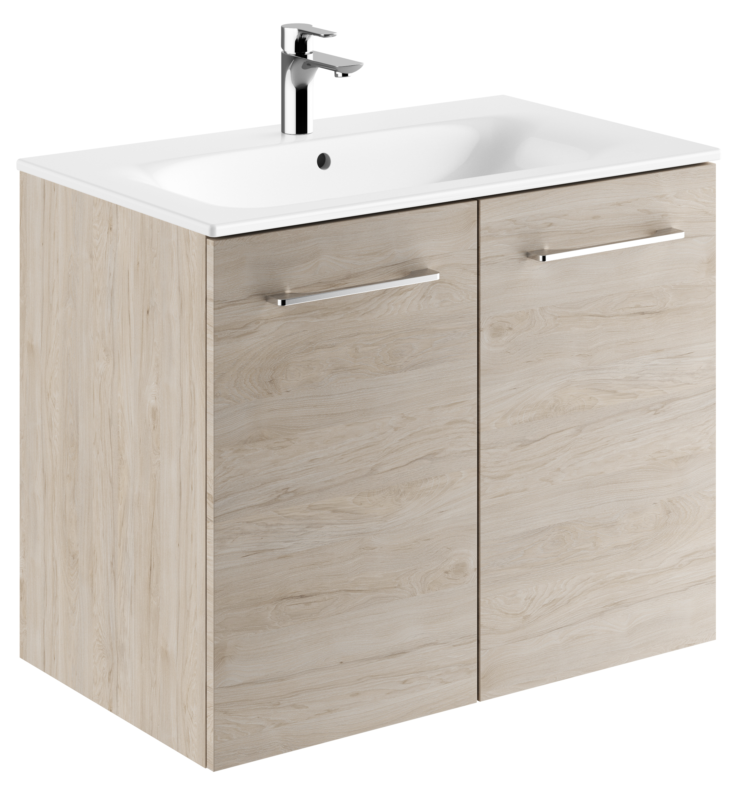 Geberit Selnova Square lavabo con armadietto 80 cm noce 501.259.00.1