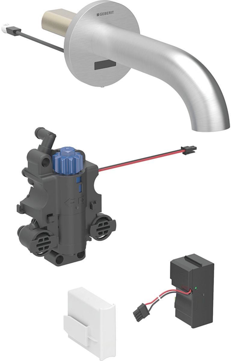 Geberit Piave rubinetto per lavabo da incasso con termostato elettronico acciaio 116.287.SN.1