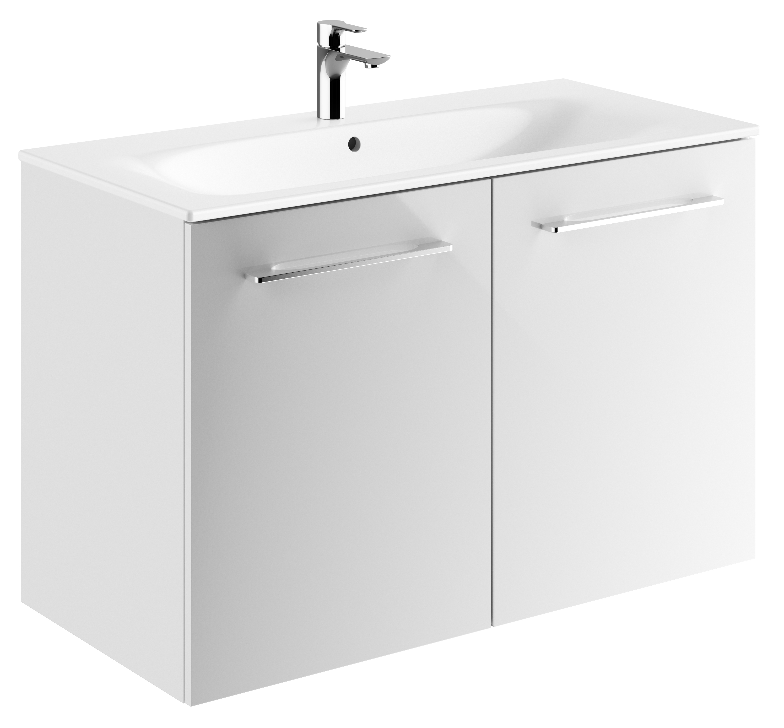 Geberit Selnova Square lavabo con armadietto 100 cm bianco 501.260.00.1