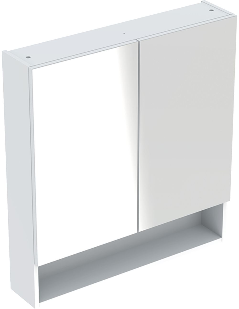 Geberit Selnova Square armadietto 58.8x17x85 cm con specchio bianco 501.264.00.1