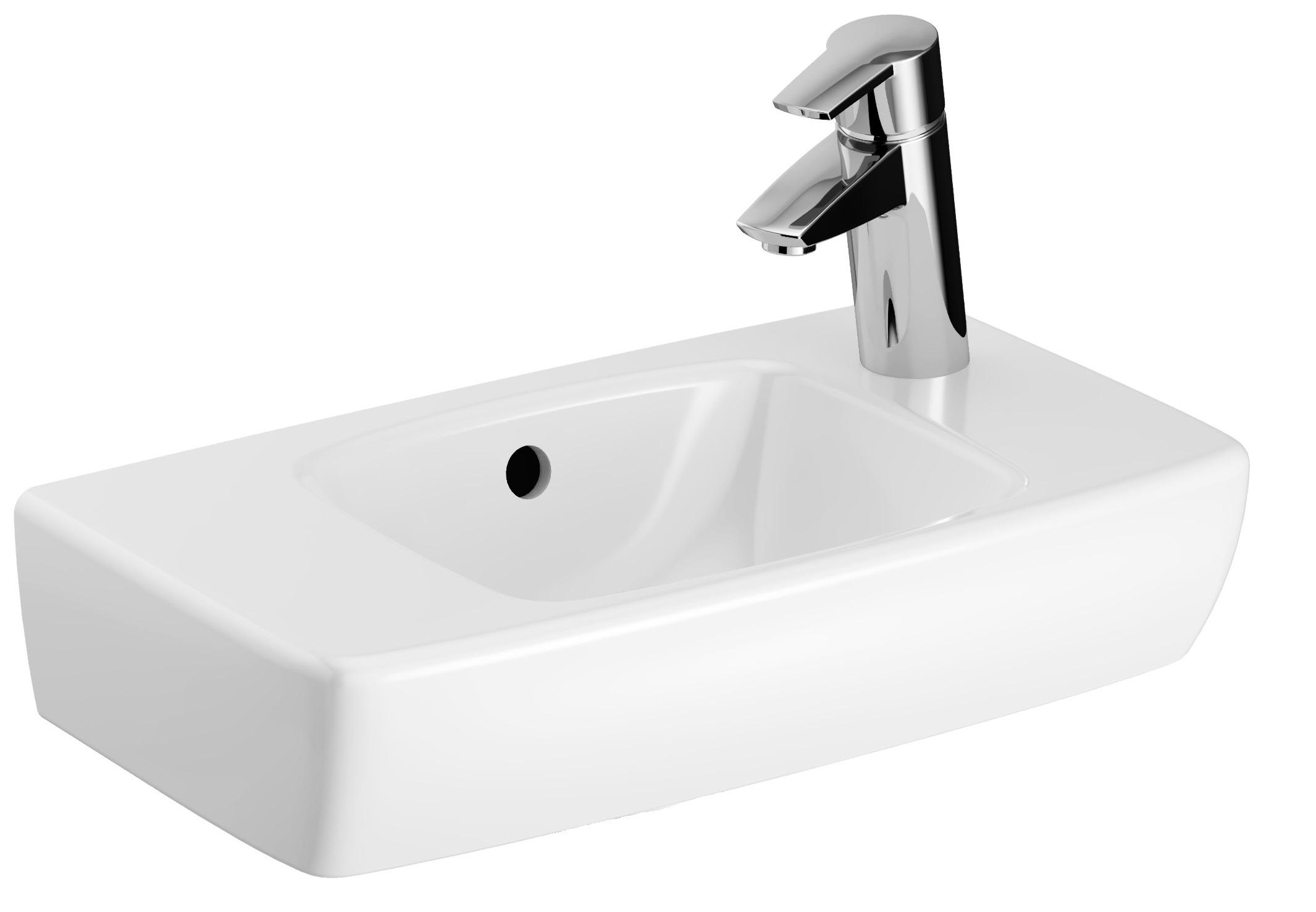 Geberit Selnova Compact lavabo 45x25 cm rettangolare a parete bianco 500.318.01.5