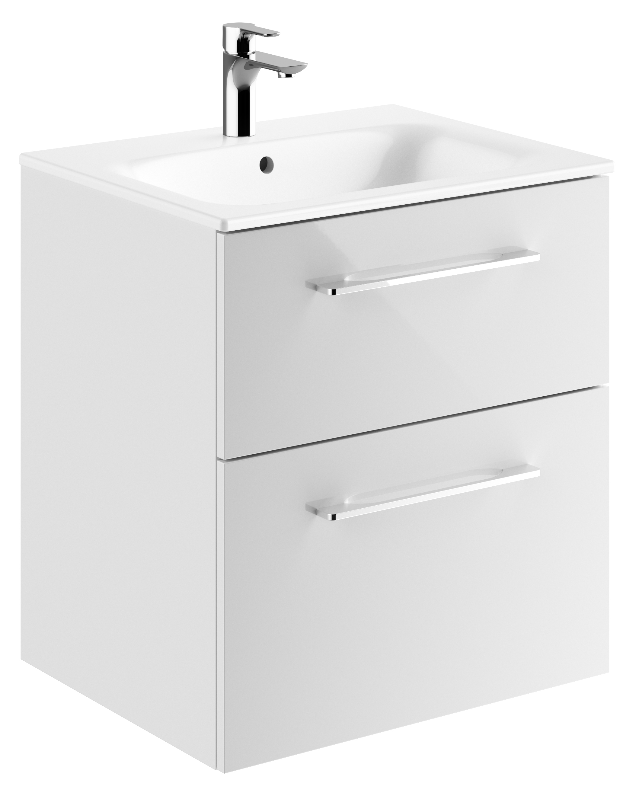 Geberit Selnova Square lavabo con armadietto 60 cm bianco 501.236.00.1