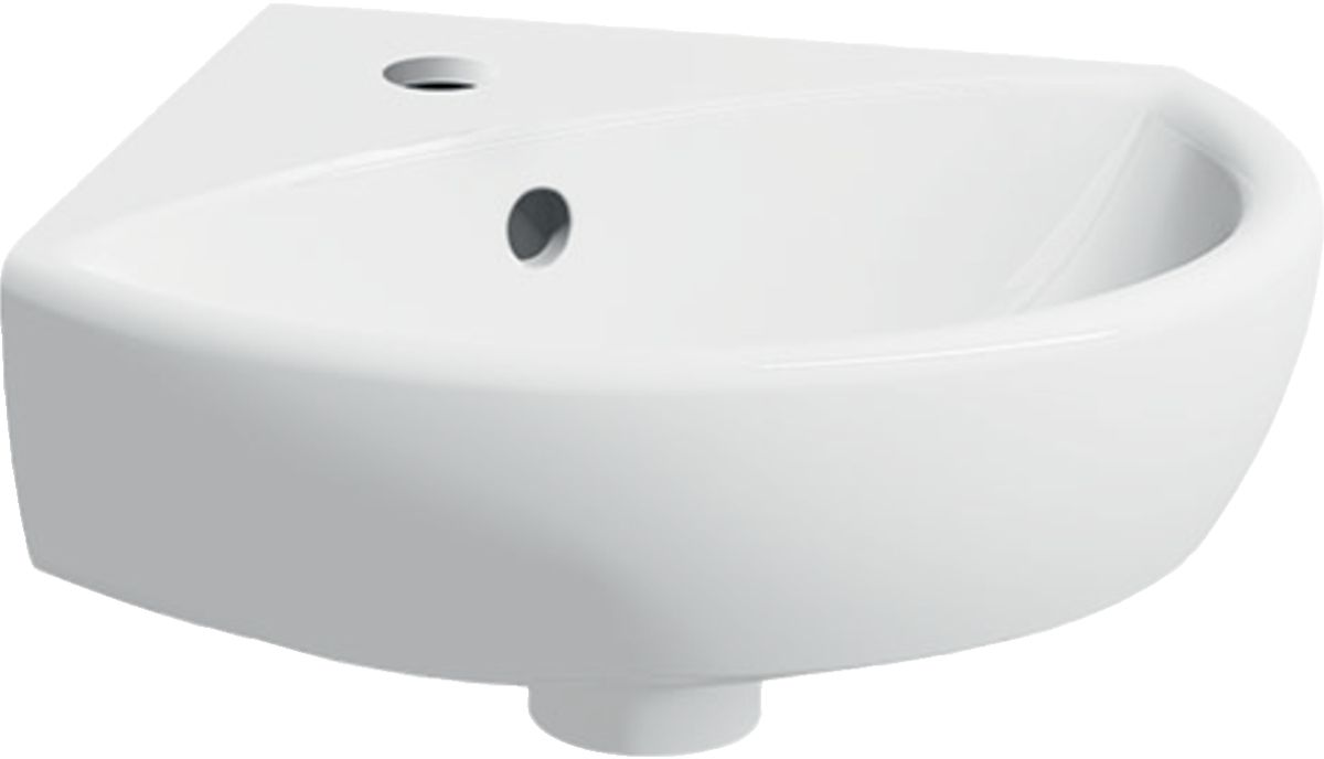Geberit Selnova lavabo 41.5x41.5 cm angolare a parete bianco 500.326.01.5
