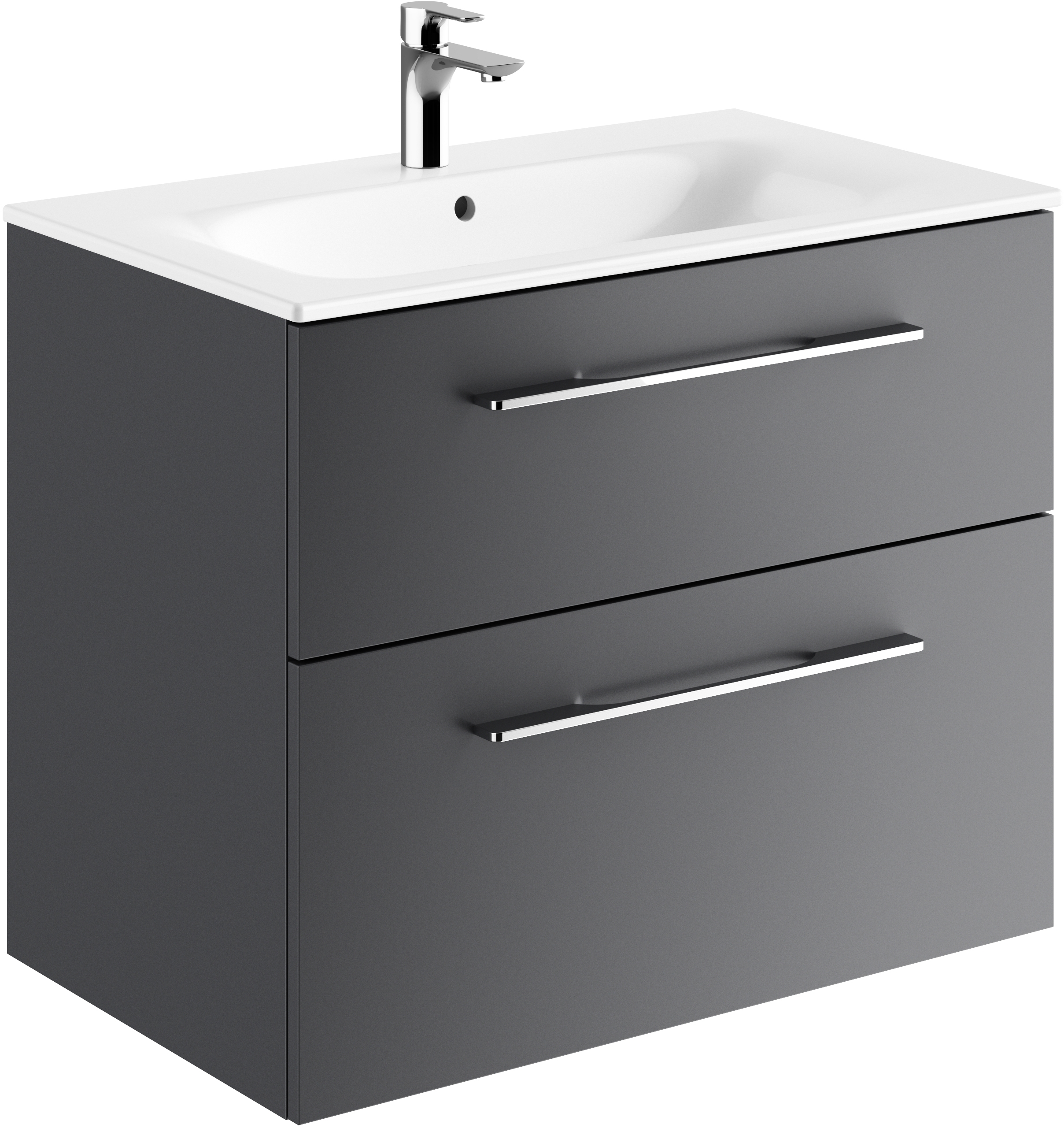 Geberit Selnova Square lavabo con armadietto 80 cm grigio 501.241.00.1