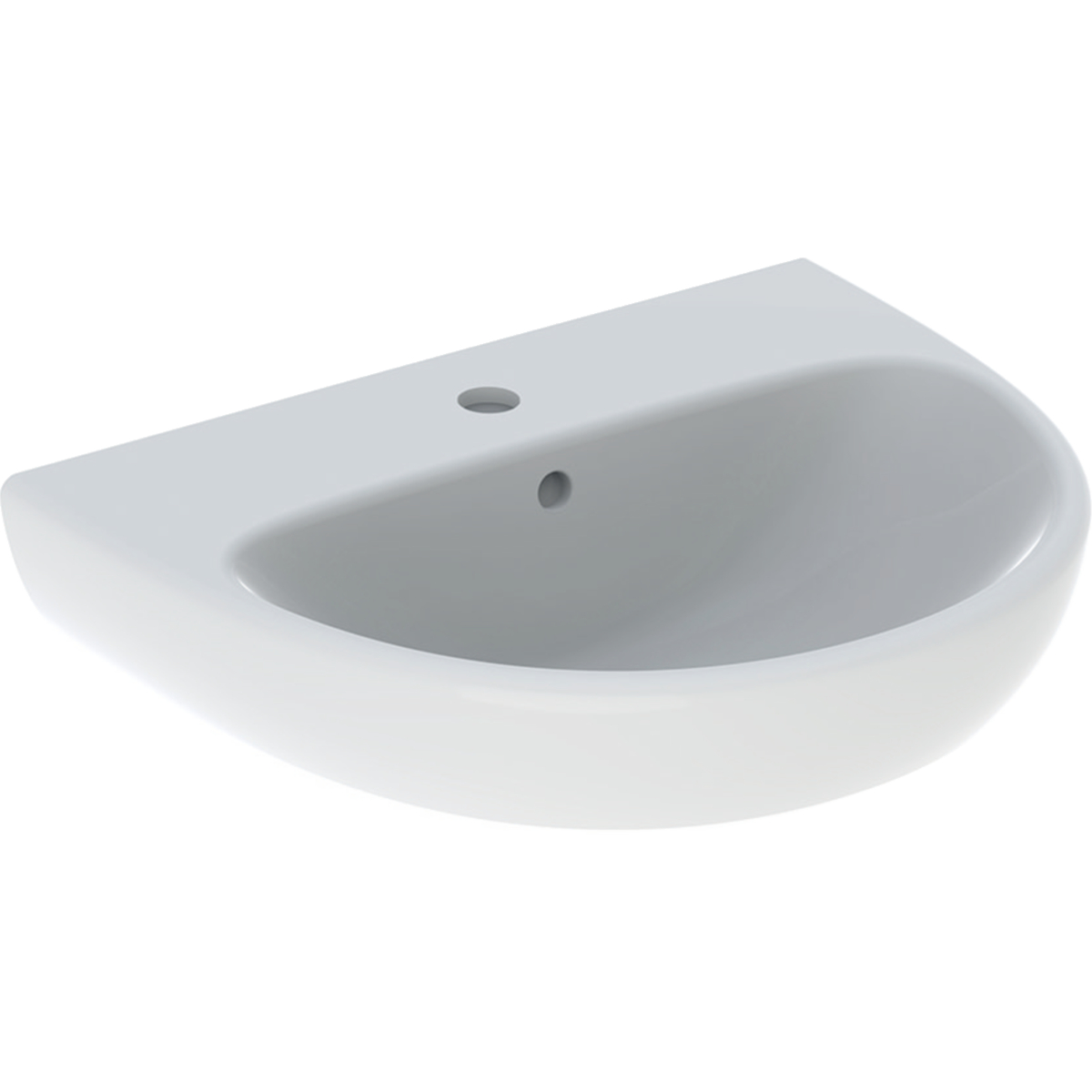 Geberit Selnova lavabo 55x44 cm semicircolare a parete bianco 500.315.01.7