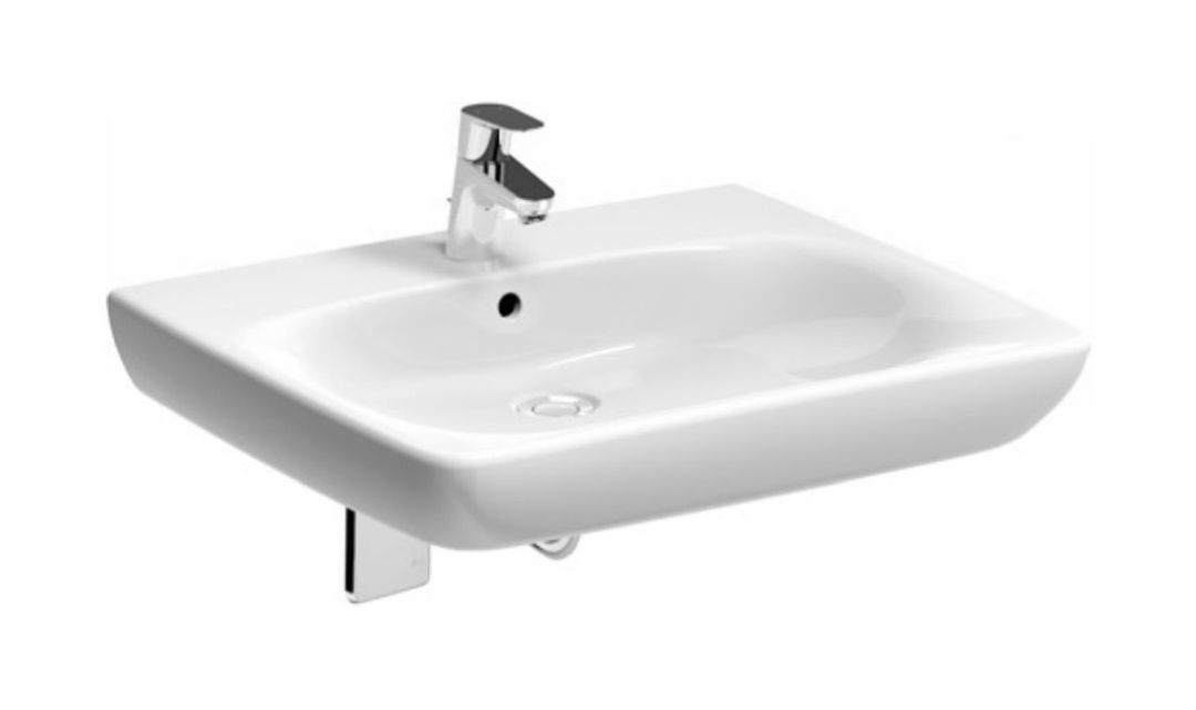 Geberit Selnova Comfort lavabo 65.5x55 cm rettangolare a parete per disabili bianco 501.463.00.7