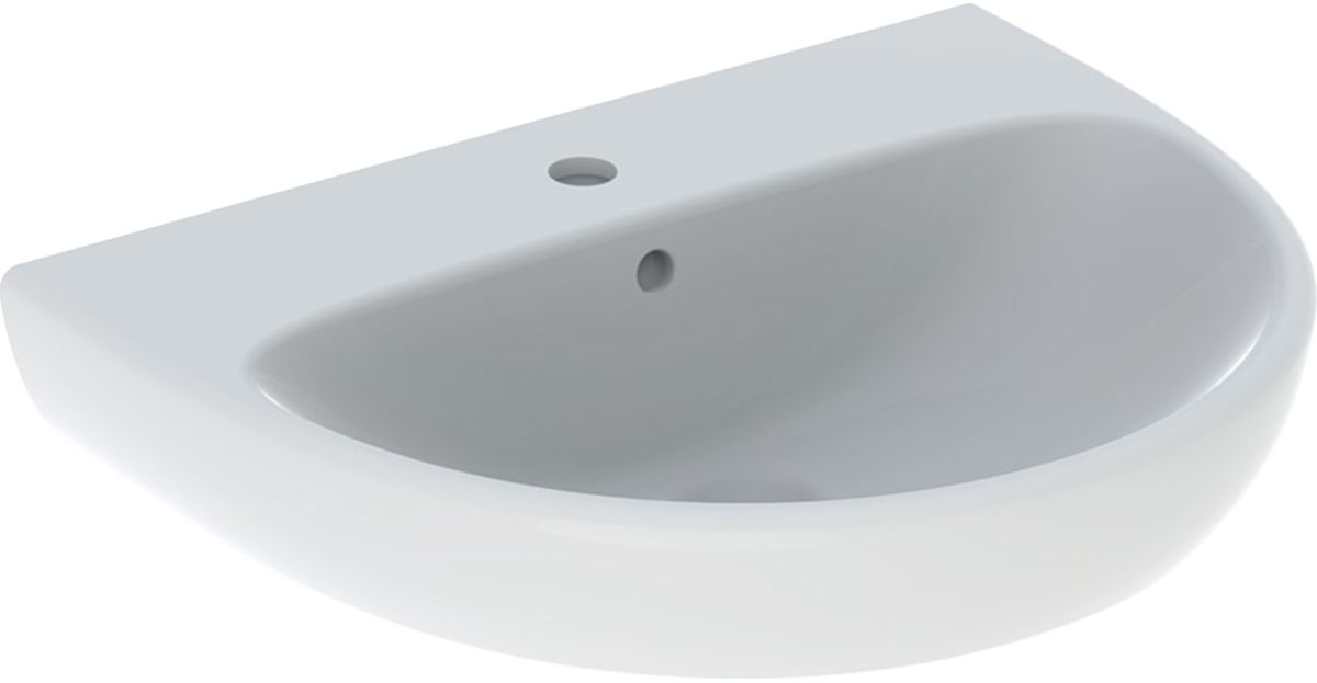 Geberit Selnova lavabo 60x48 cm semicircolare a parete bianco 500.305.01.7