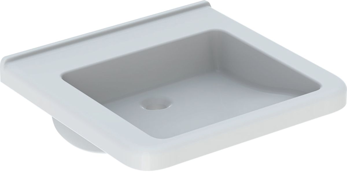 Geberit Selnova Comfort Square lavabo 55x52.5 cm rettangolare a parete per disabili bianco 500.787.01.7
