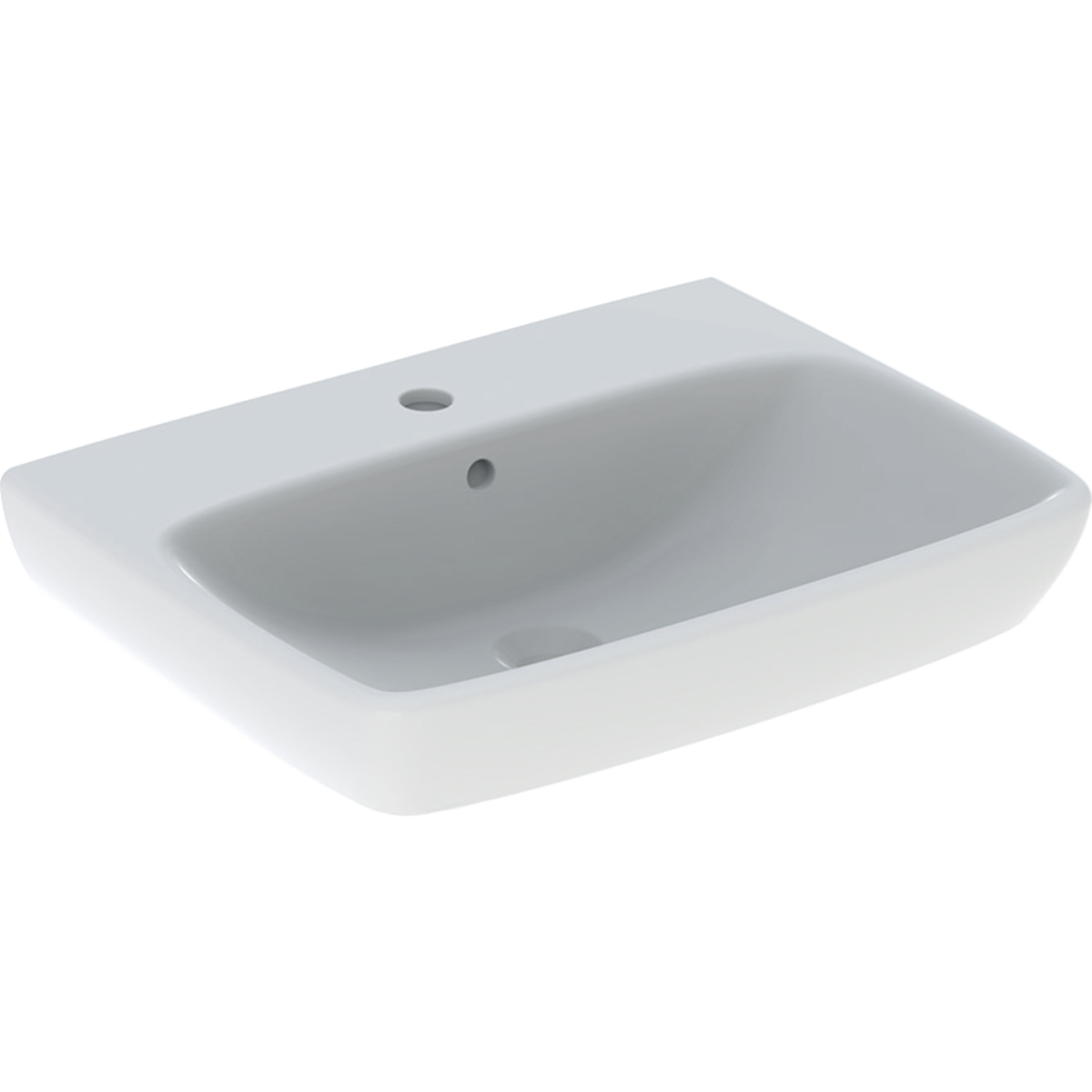 Geberit Selnova Square lavabo 60x46 cm rettangolare a parete bianco 500.300.01.7