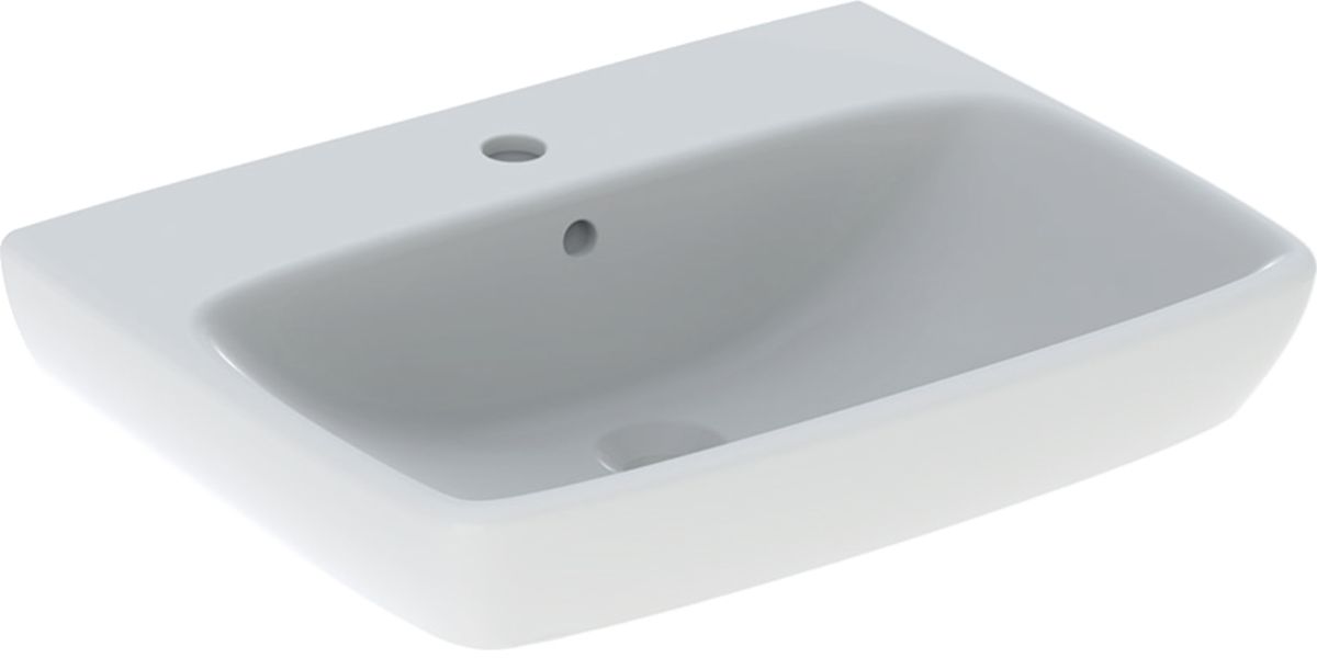 Geberit Selnova Square lavabo 65x48 cm rettangolare a parete bianco 500.299.01.5
