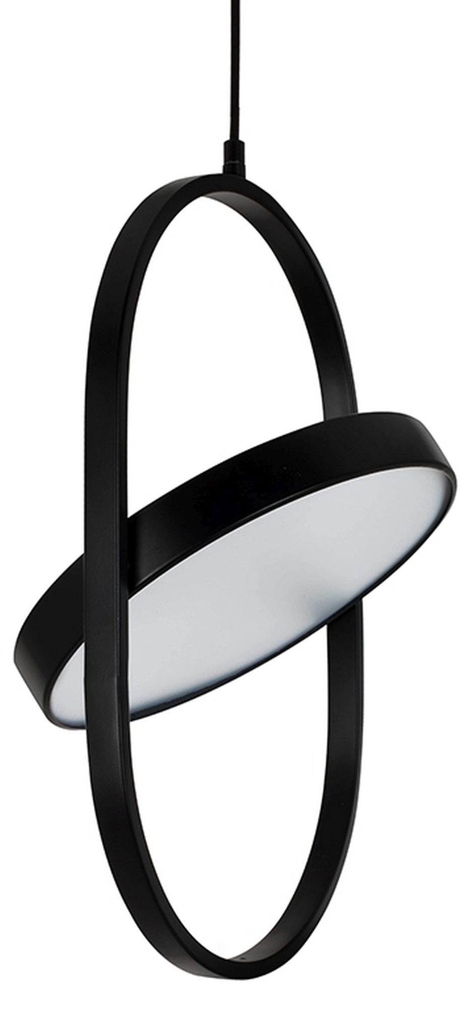 Moosee Spinner lampada sospesa 1x19 W nero-latte MSE010100315