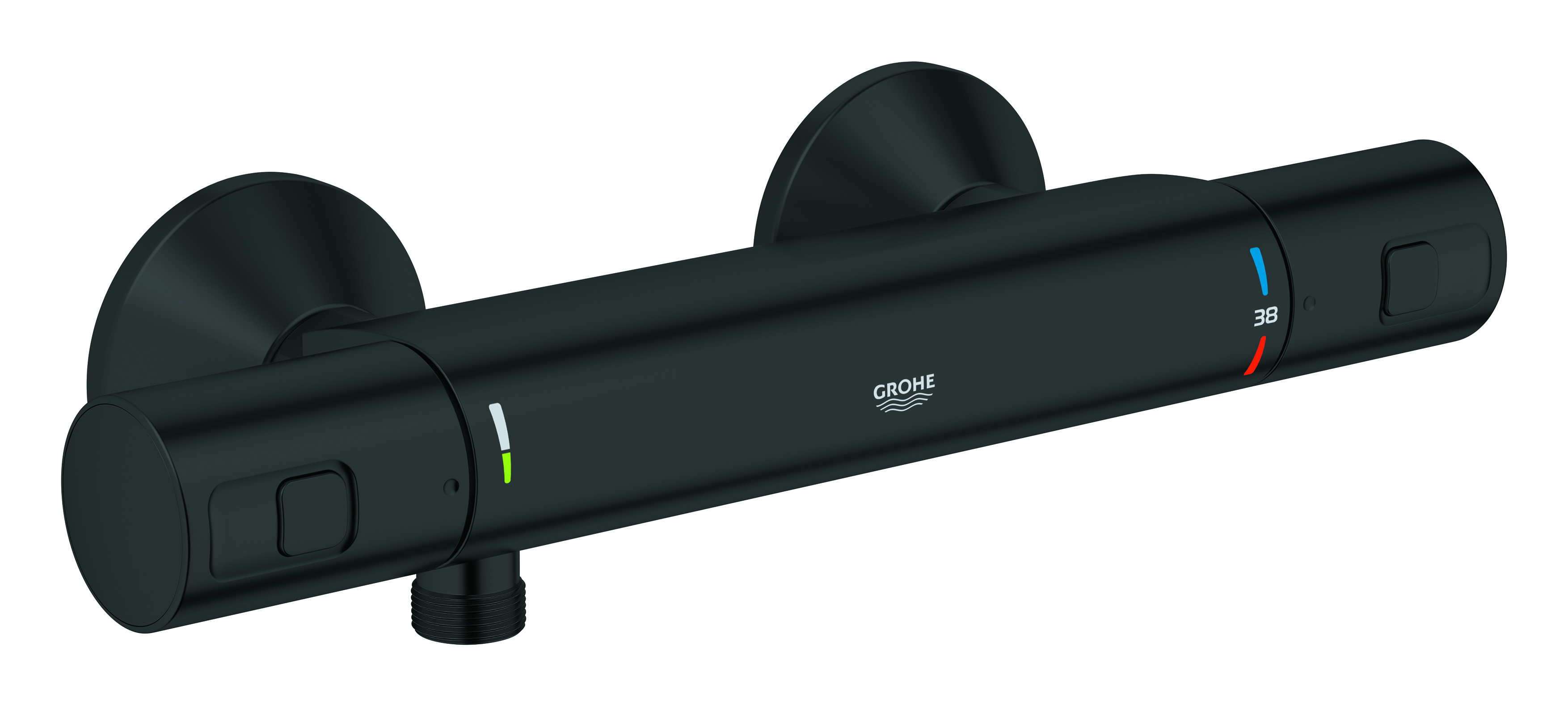 Grohe Precision rubinetto per doccia a parete con termostato nero 345942430