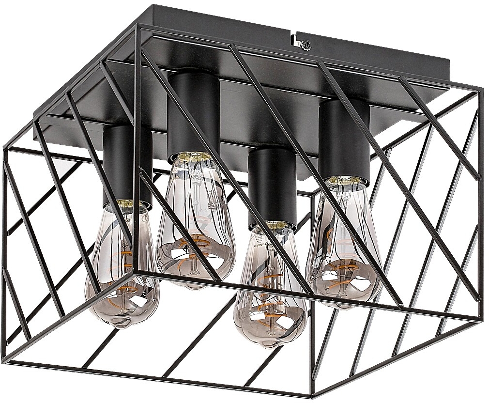 Rabalux Boroo lampada da soffitto 4x25 W nero 71027