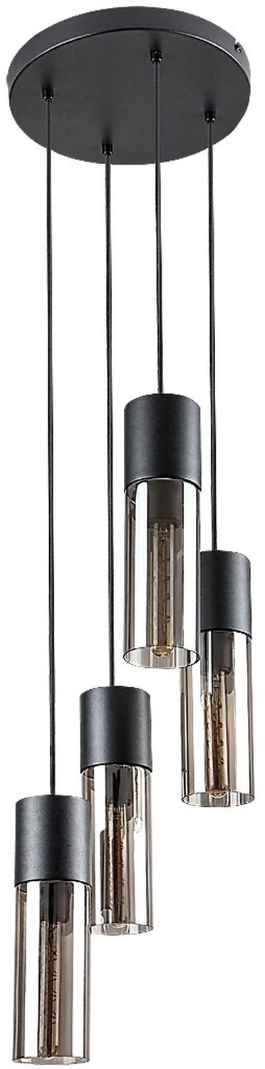 Rabalux Ronno lampada sospesa 4x25 W nero-fumé 72054