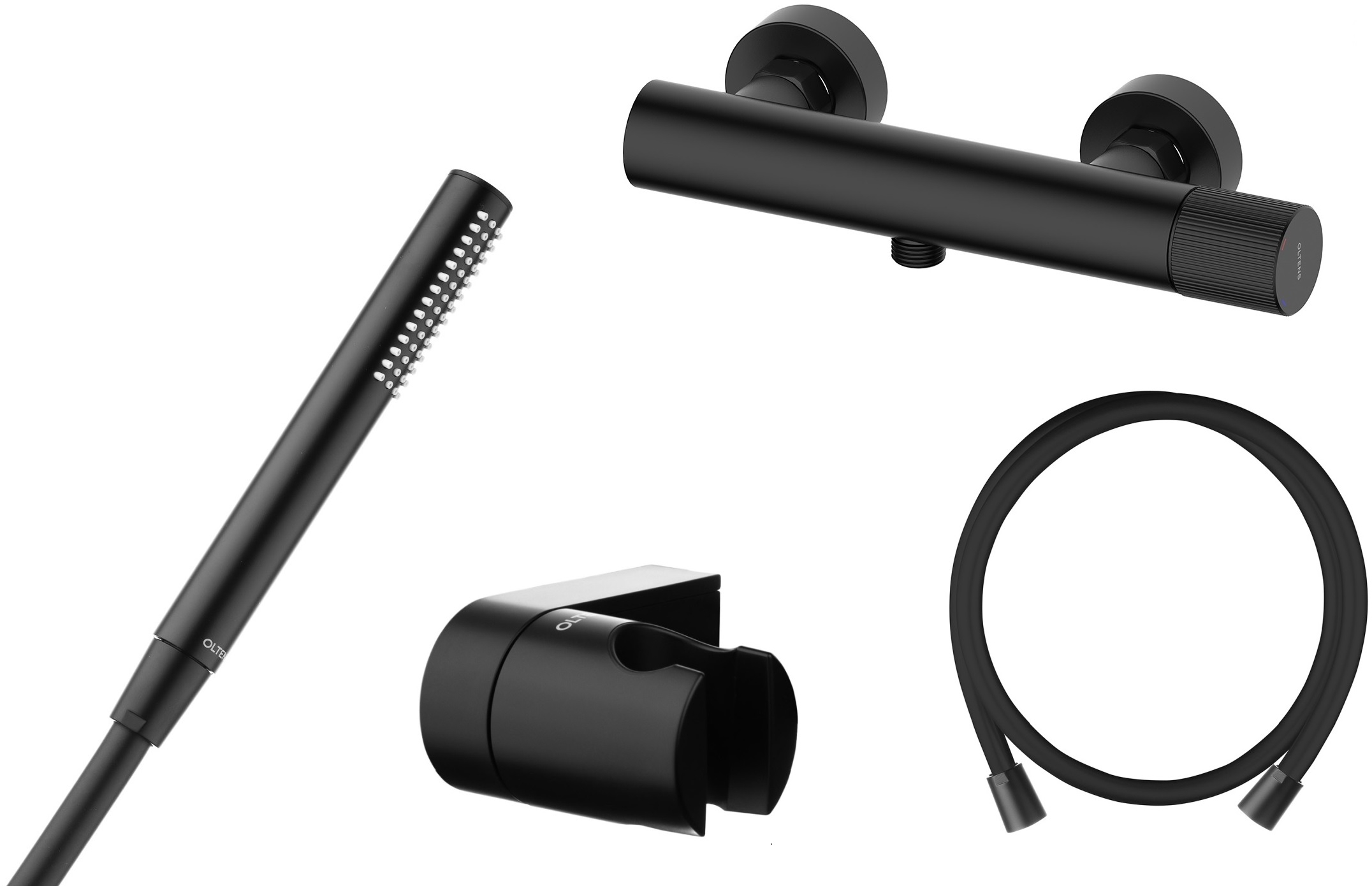 Set rubinetto per doccia Oltens Hamnes 33005300, doccetta Oltens Ume 37102300, 37200300, 37402300