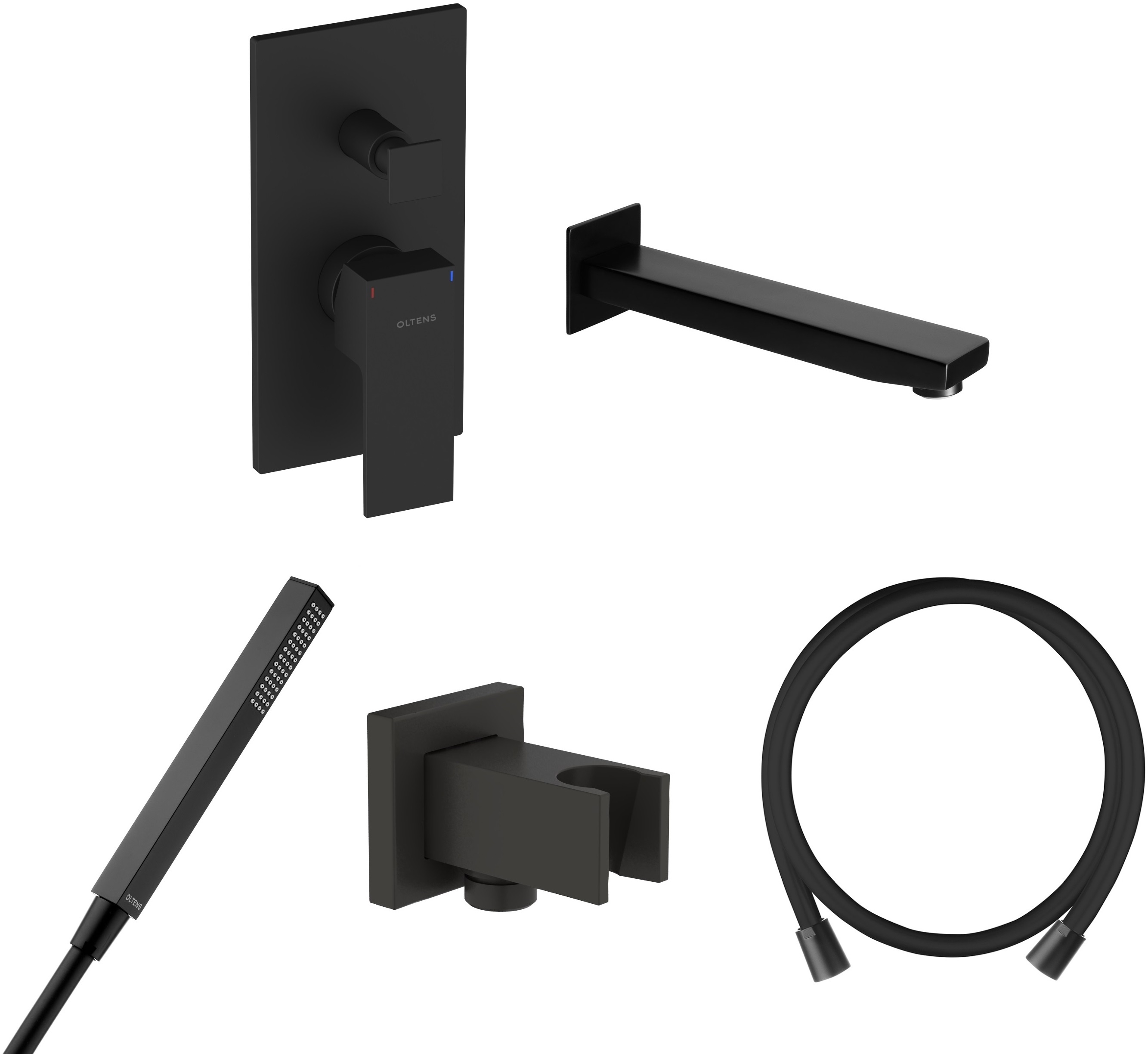 Set rubinetto per vasca e doccia Oltens Gota 34101300, bocca di erogazione per rubinetto Oltens Gota 39101300, 39303300, 37103300, 37200300
