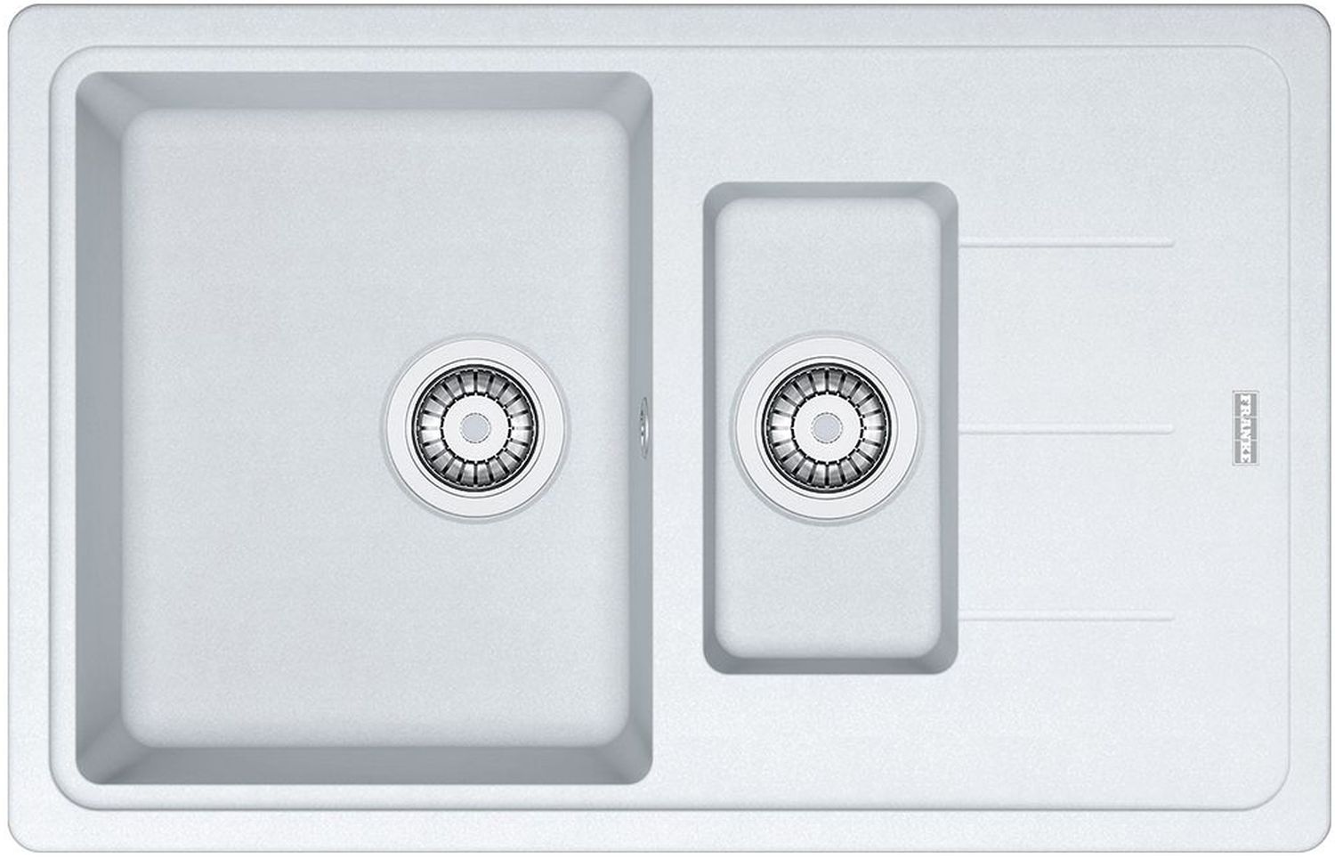 Franke Basis lavello in granito 78x50 cm bianco 114.0676.283
