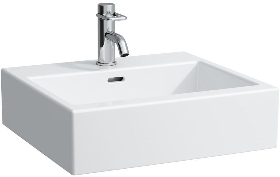 Laufen Living City lavabo 50x46 cm rettangolare a parete-da mobile bianco lucida H8174310001091