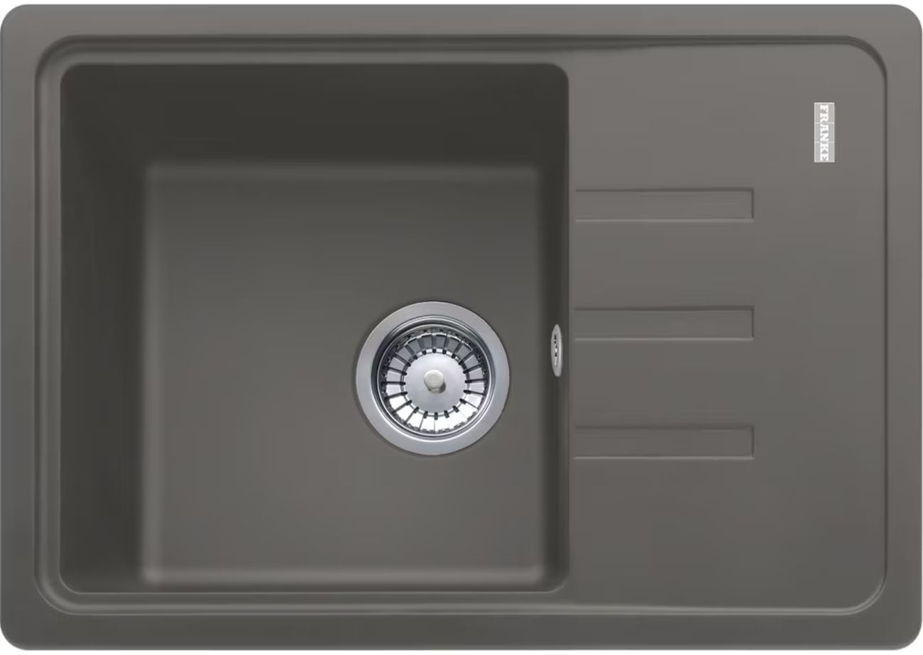 Franke Bliss lavello in granito 62x43.5 cm grigio/grafite/inox 114.0676.316