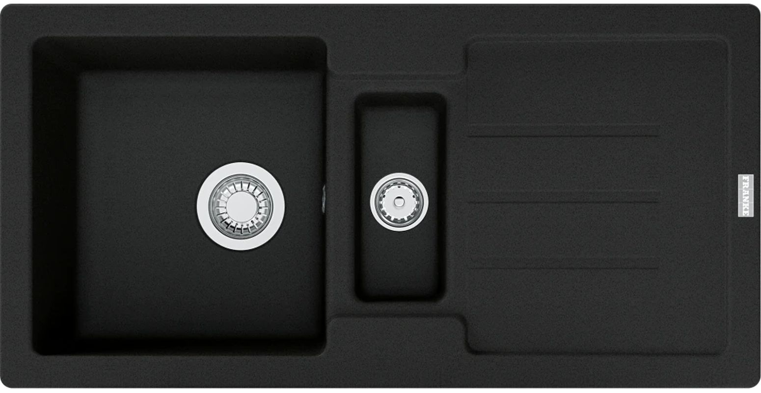 Franke Strada lavello in granito 86x43.5 cm nero 114.0676.322