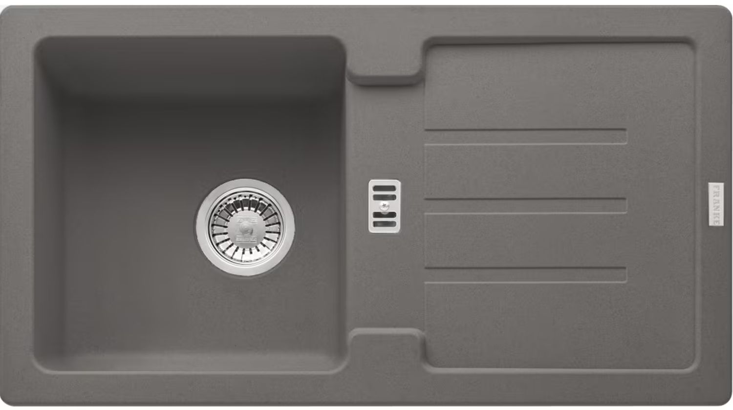 Franke Strada lavello in granito 78x43.5 cm grigio/grafite/inox 114.0676.325