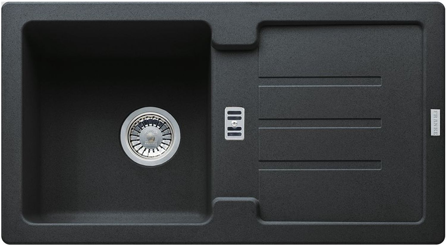 Franke Strada lavello in granito 78x43.5 cm grigio/grafite/inox 114.0676.326