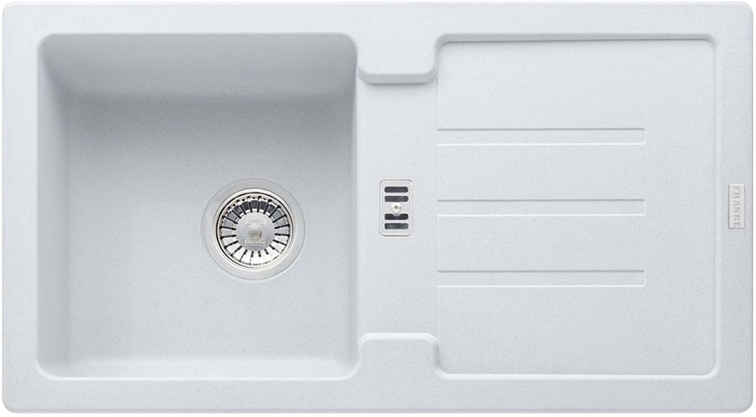 Franke Strada lavello in granito 78x43.5 cm bianco 114.0676.327