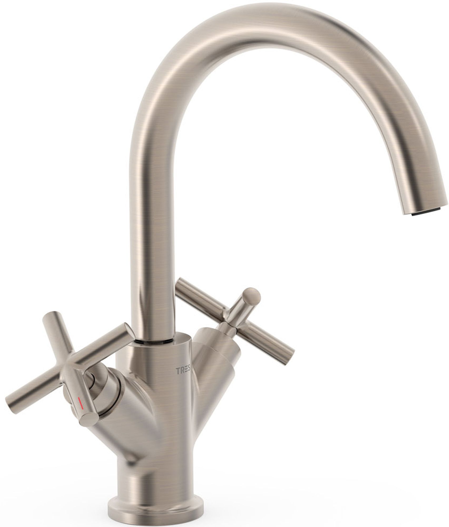 Tres Mont Blanc rubinetto per lavabo verticale acciaio 28320301AC