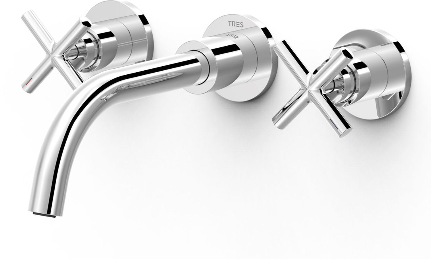 Tres Mont Blanc rubinetto per lavabo da incasso cromo 28330002