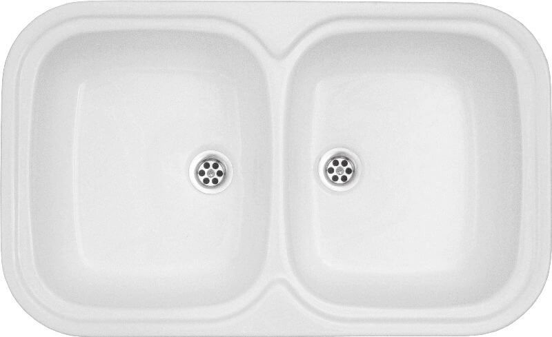 Polimat lavello acrilico 79x48 cm bianco 00384