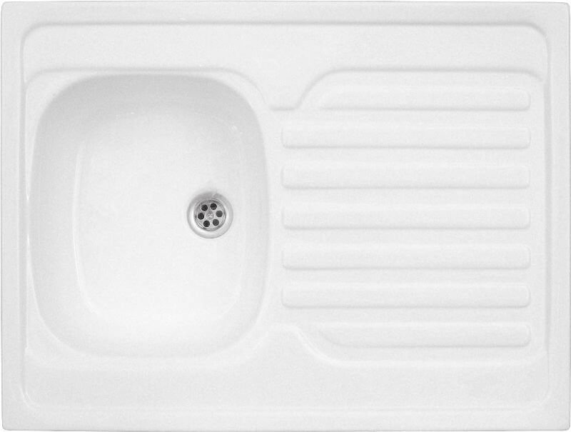 Polimat lavello acrilico 80x60 cm bianco 00580