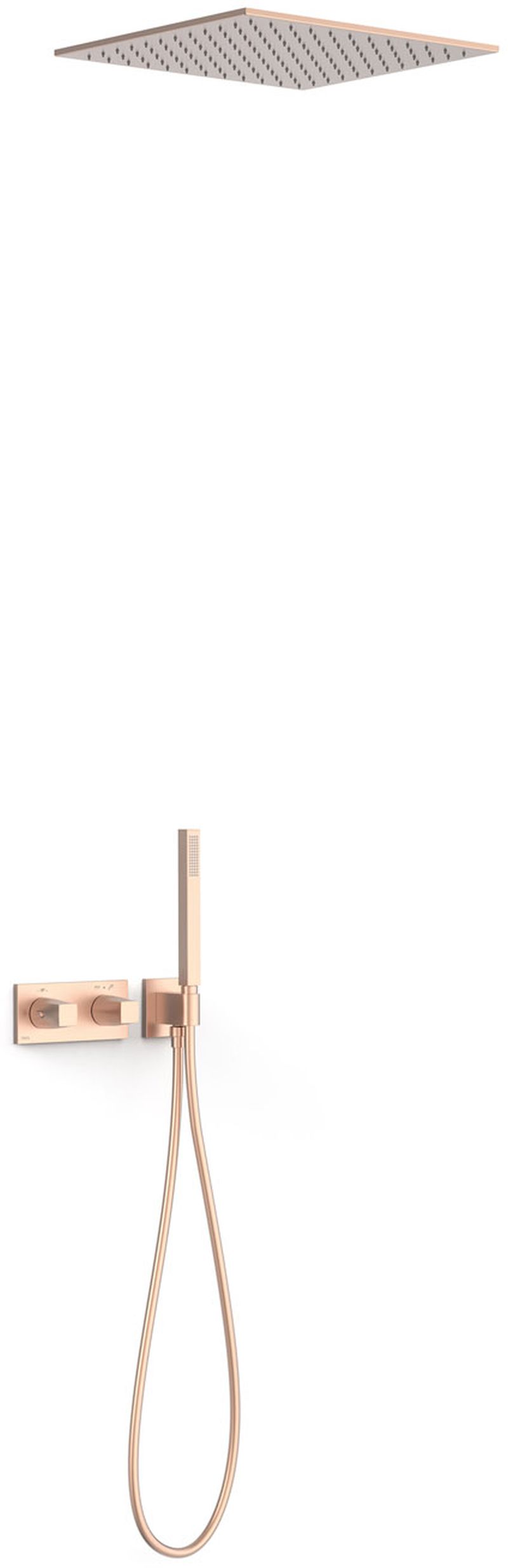 Tres B-System set doccia da incasso con termostato con soffione || 30725206OPM