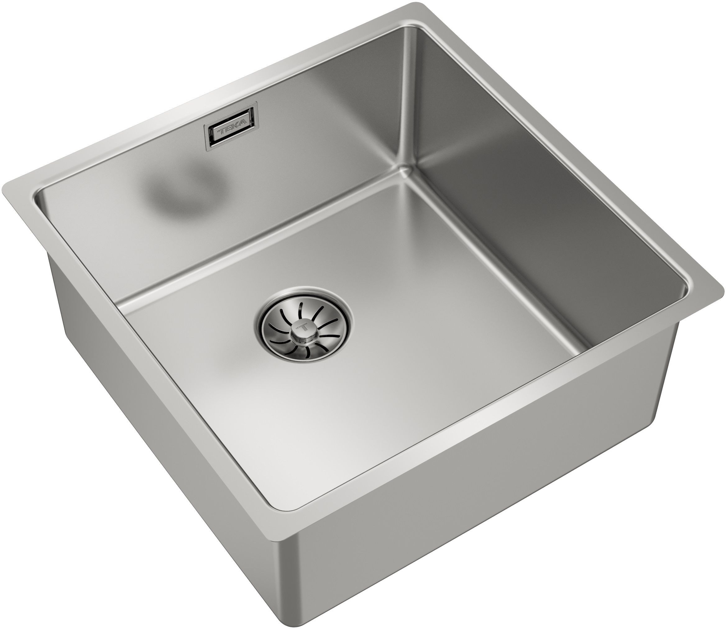 Teka Be Linea lavello in acciaio con sifone 44x44 cm acciaio 115000064