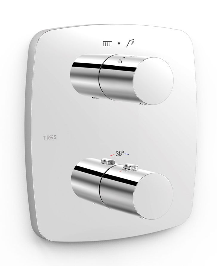 Tres Therm-Box rubinetto per vasca e doccia da incasso con termostato cromo 21725001