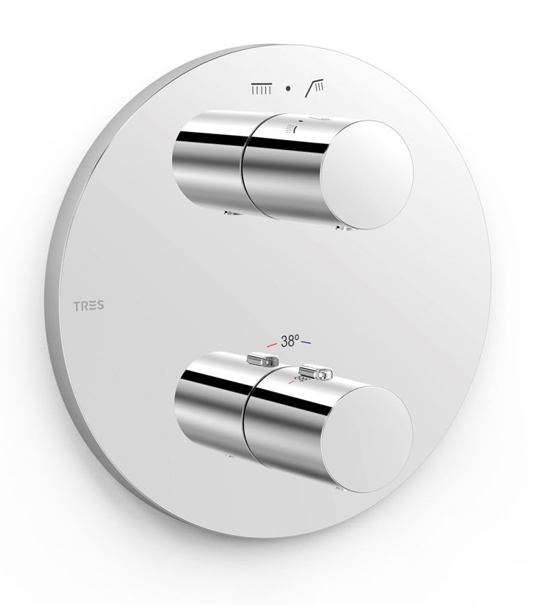 Tres Therm-Box rubinetto per vasca e doccia da incasso con termostato cromo 20425001