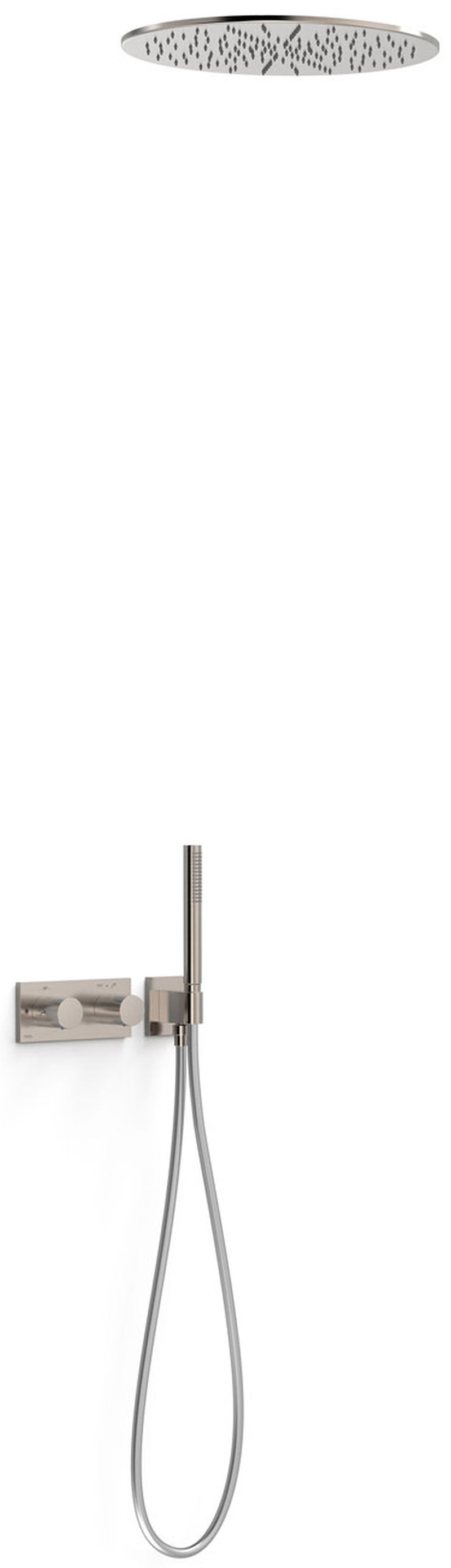 Tres B-System set doccia da incasso con termostato con soffione acciaio 30735206AC