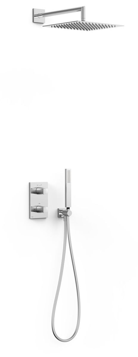 Tres Therm-Box set doccia da incasso con termostato si cromo 21125004