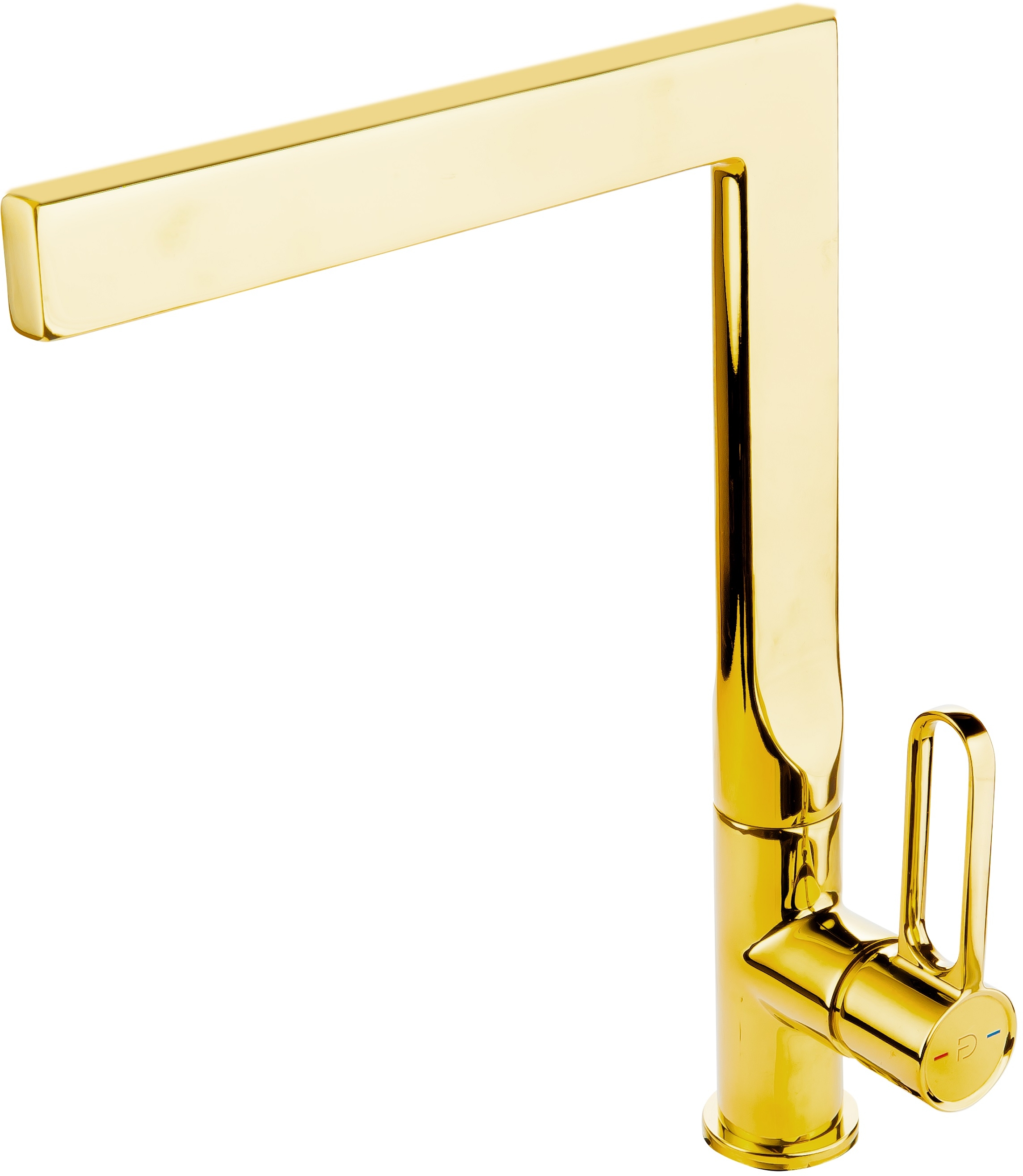 FDesign Zaffiro rubinetto da cucina verticale oro/oro antico FD1-ZFR-4-55