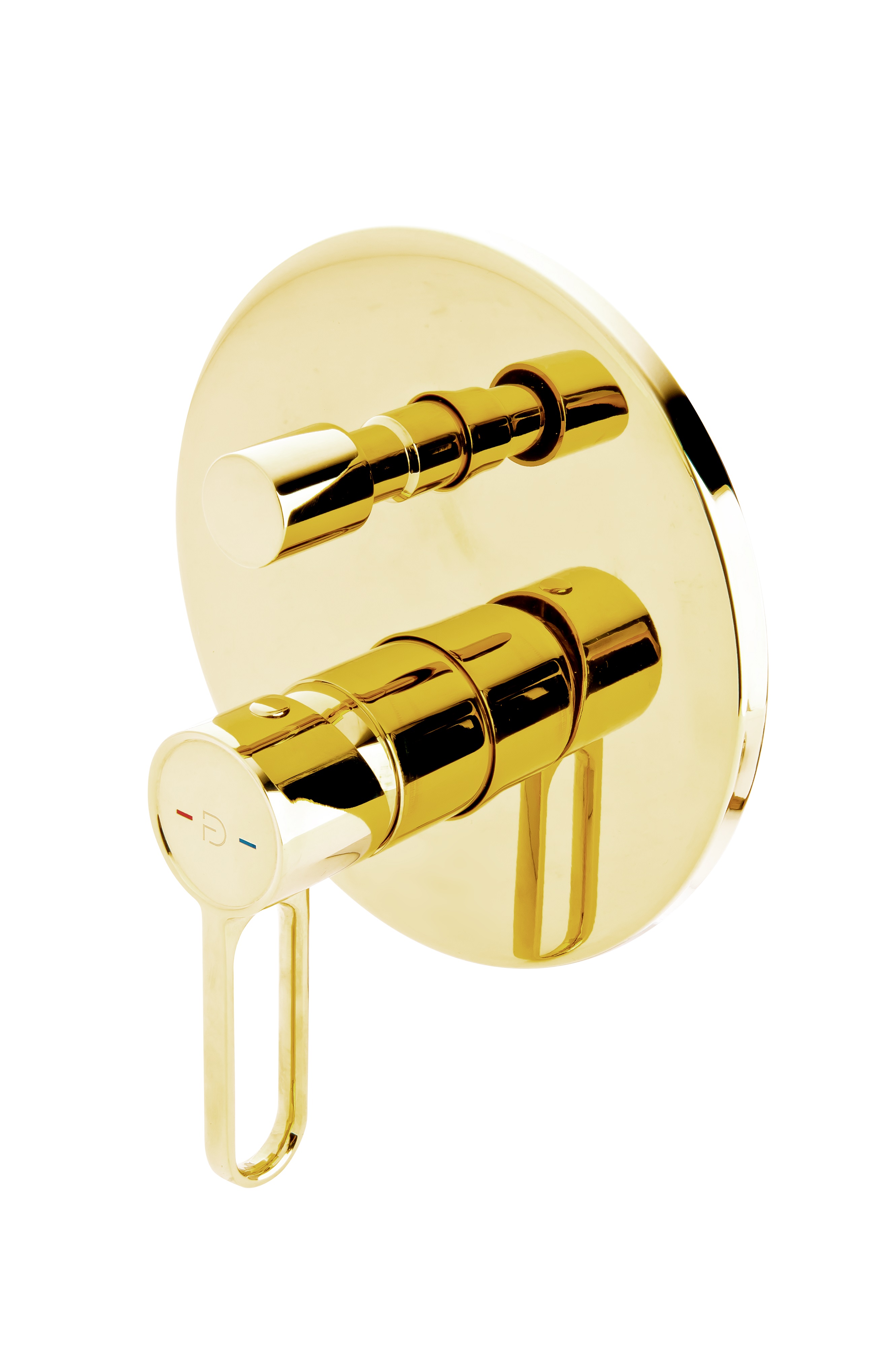 FDesign Zaffiro rubinetto per vasca e doccia da incasso oro FD1-ZFR-7P-55