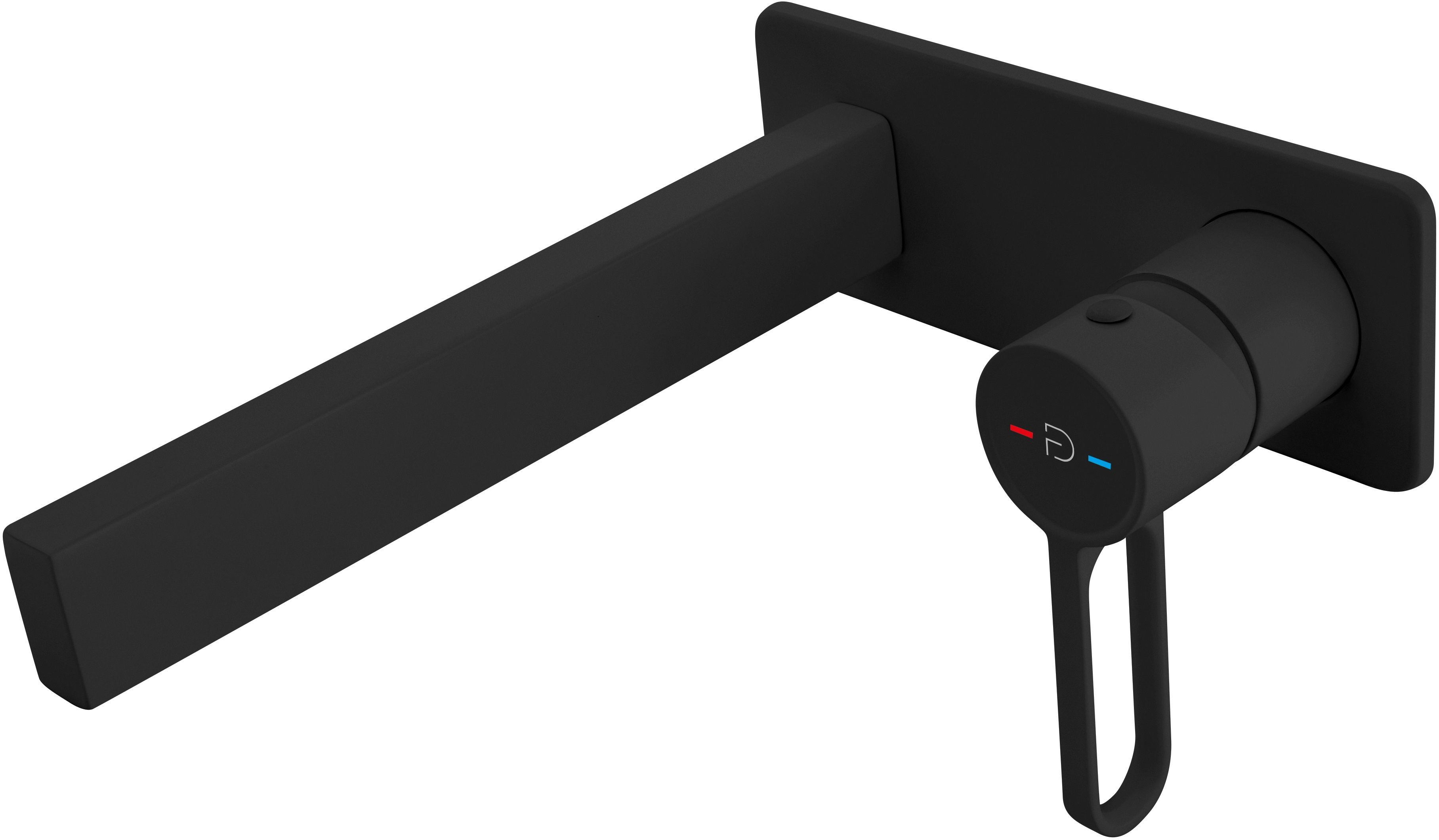 FDesign Zaffiro rubinetto per lavabo da incasso nero FD1-ZFR-3PA-22