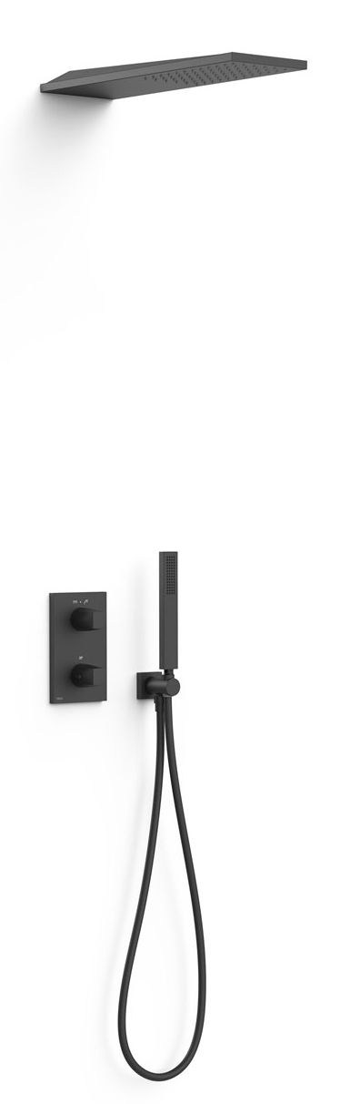Tres Therm-Box set doccia da incasso con termostato si nero 21125005NM