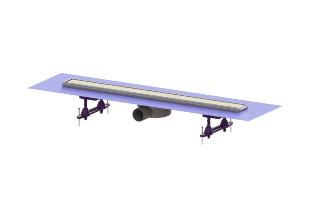 Kessel Linearis Compact scarico per doccia 75 cm acciaio 45600.63M