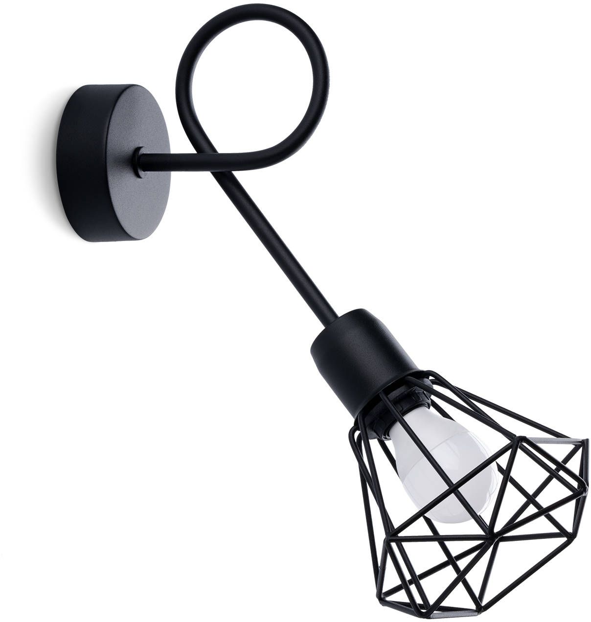 Sollux Lighting Artemis lampada da parete 1x12 W nero SL.1108