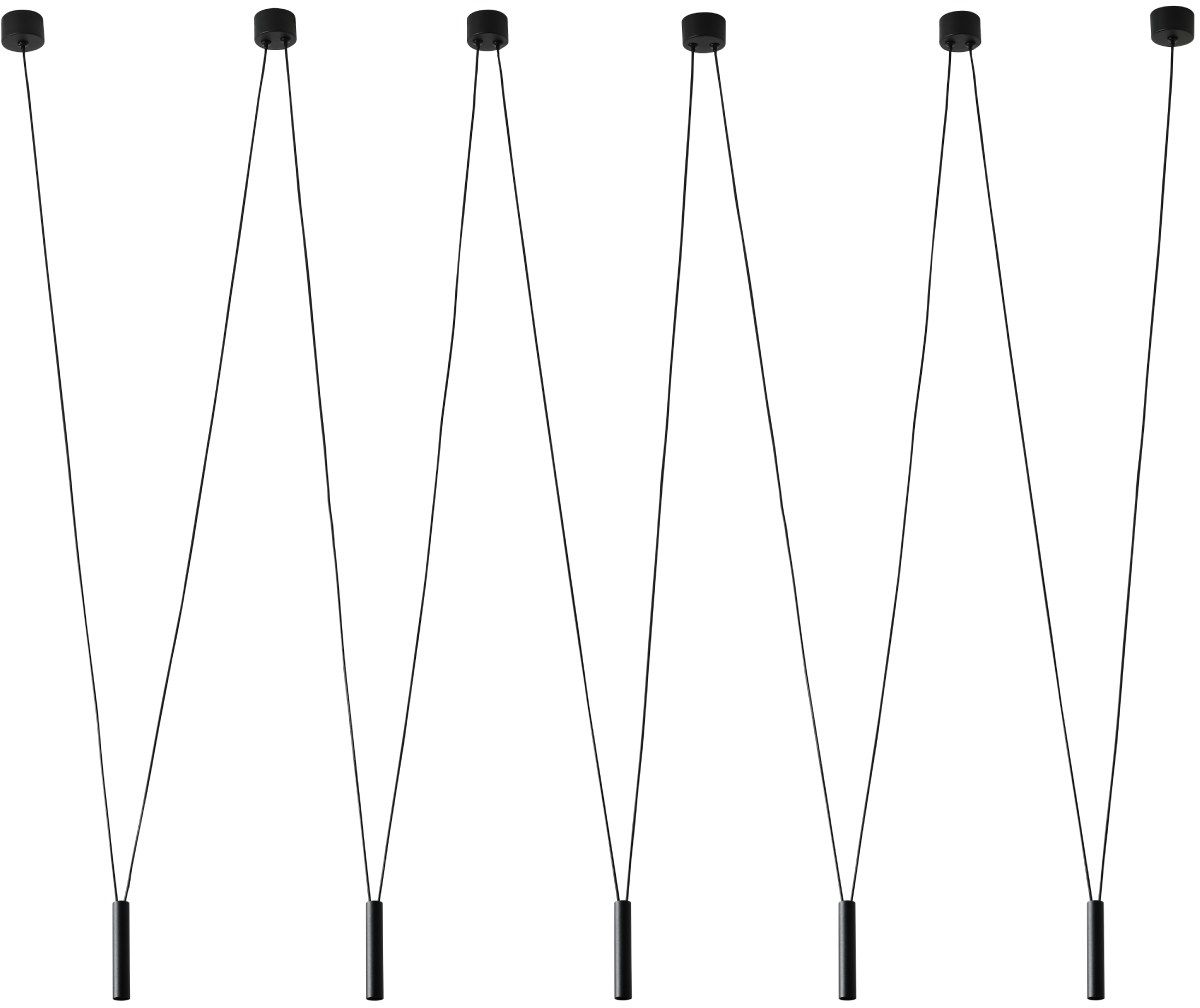 Open Design Viva lampada sospesa 5x3.5 W nero OR84337