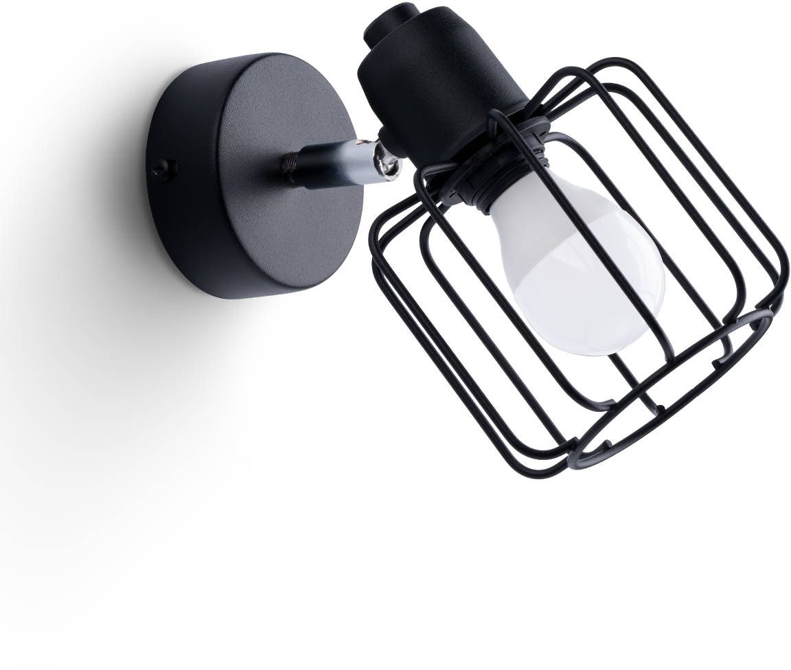Sollux Lighting Beluci lampada da parete 1x40 W nero SL.1114