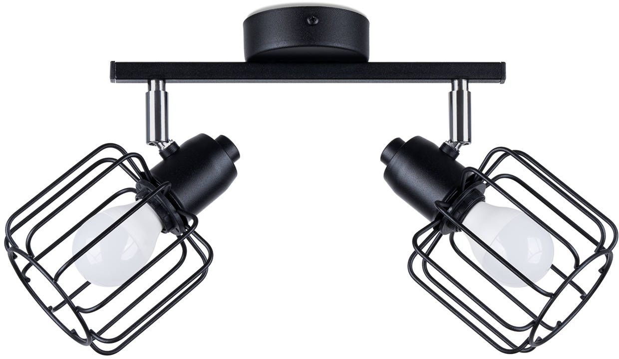 Sollux Lighting Beluci lampada da soffitto 2x40 W nero SL.1115
